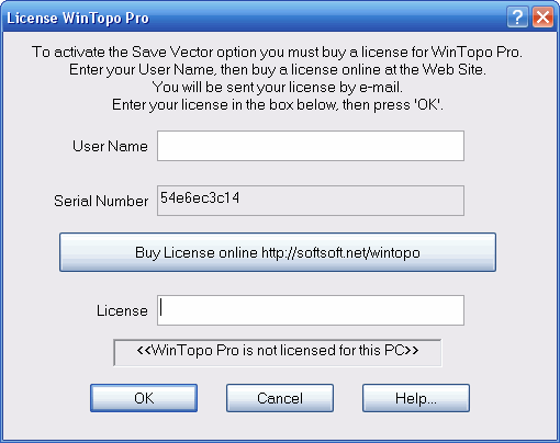 License Dialog